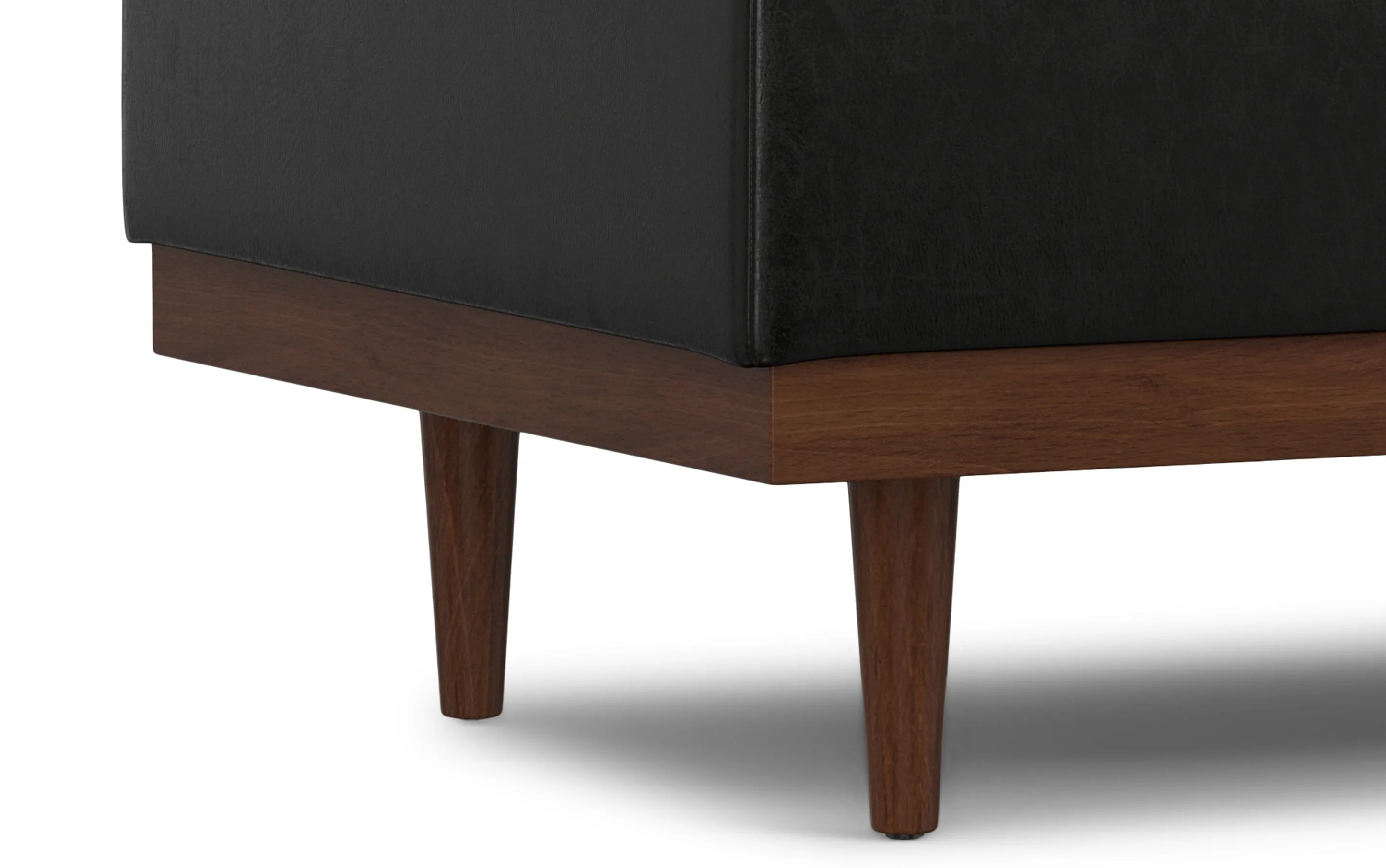 Mariah Coffee Table Storage Ottoman in Distressed Vegan Leather