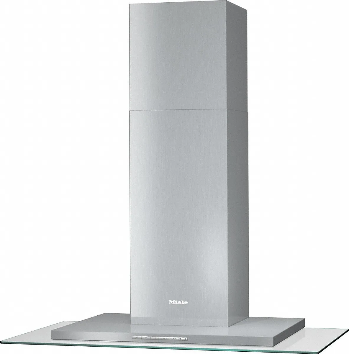 Miele DA5798W-SS-GLASS Next Step Wall Mounted Cooker Hood, 600 m3/h in Booster Level, 89.3cm Wide - Stainless Steel, Glass