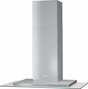 Miele DA5798W-SS-GLASS Next Step Wall Mounted Cooker Hood, 600 m3/h in Booster Level, 89.3cm Wide - Stainless Steel, Glass