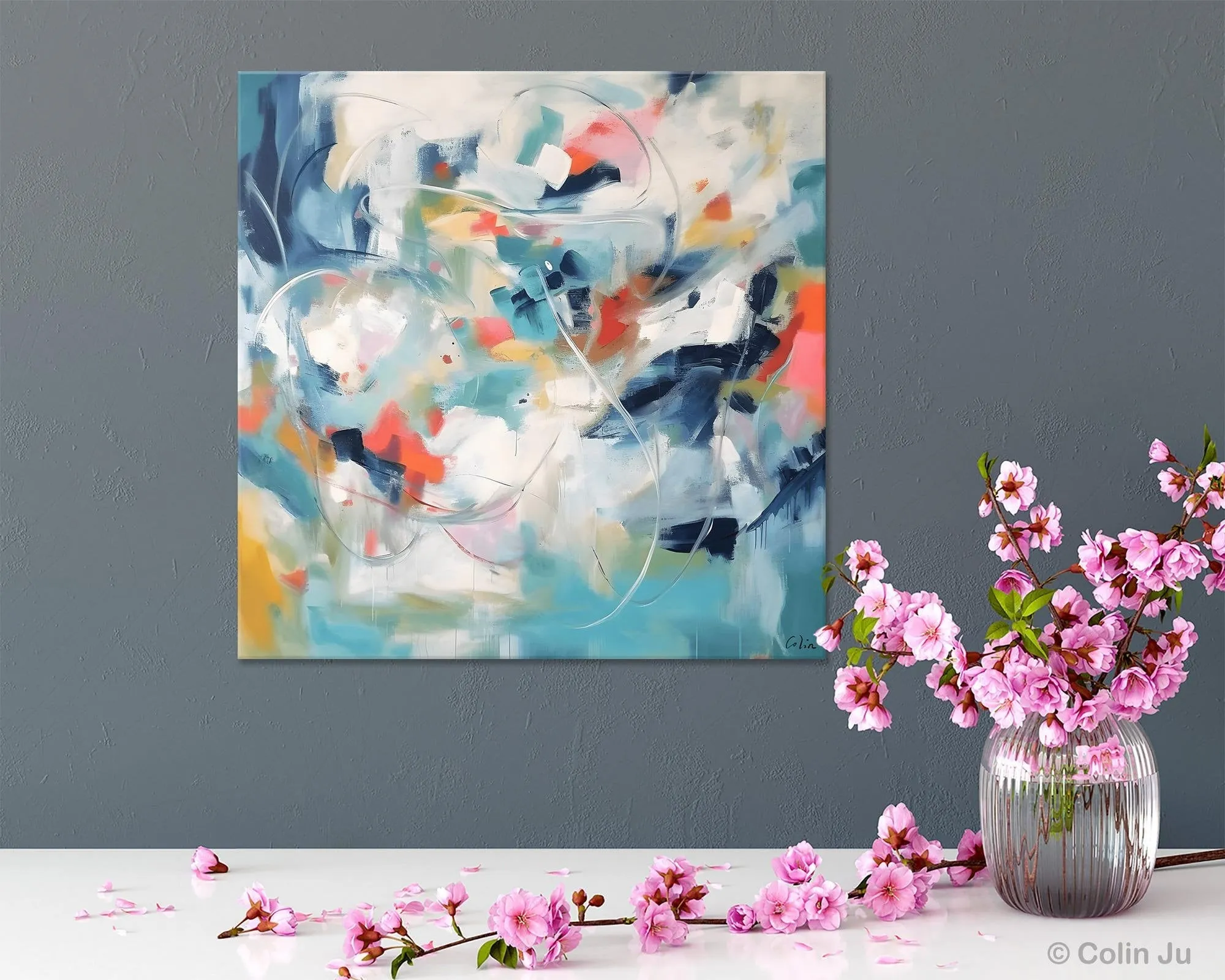 Modern Acrylic Art, Modern Original Abstract Art, Large Abstract Art for Bedroom, Simple Canvas Paintings for Sale, Contemporary Canvas Art