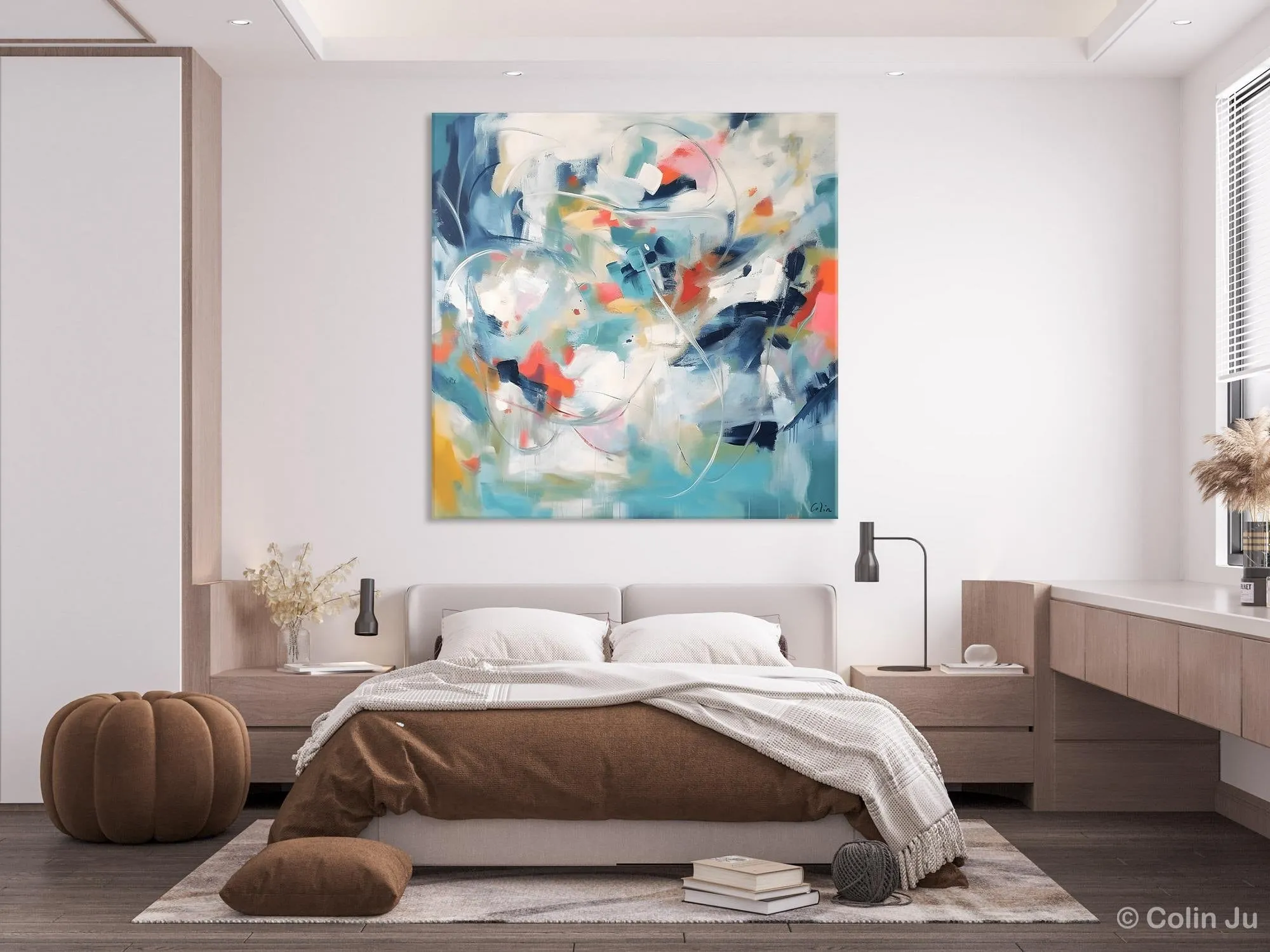 Modern Acrylic Art, Modern Original Abstract Art, Large Abstract Art for Bedroom, Simple Canvas Paintings for Sale, Contemporary Canvas Art