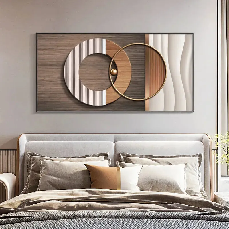 Modern Aesthetics Abstract Sun & Moon Wall Art Fine Art Canvas Prints Pictures For Luxury Loft Living Room Dining Room Lifestyle Art Decor