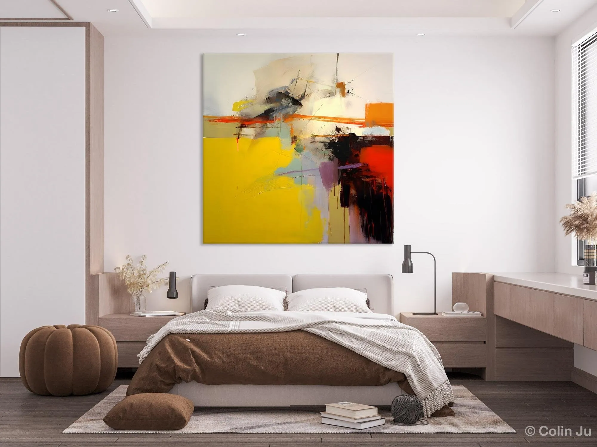 Modern Canvas Art Paintings, Contemporary Canvas Art, Original Modern Wall Art, Modern Acrylic Artwork, Large Abstract Paintings for Bedroom