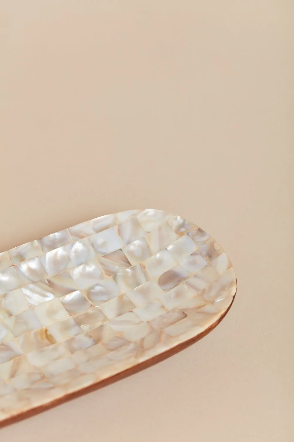 Mother-of-Pearl Oval Tray