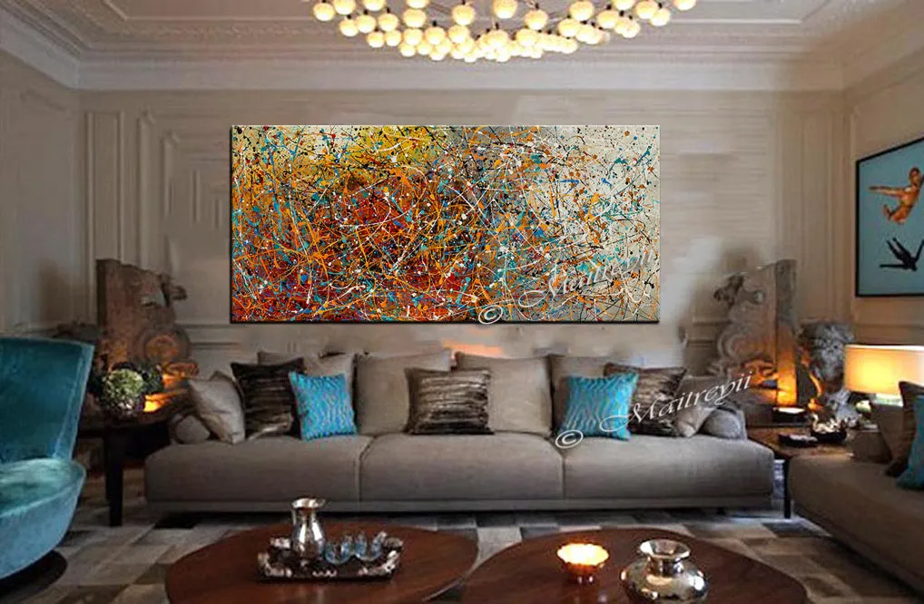 Online Art Jackson Pollock Style - Vintage Beauty 91