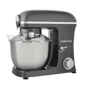 Open Box -  Farberware 5 Quart 600W 6-Speed Professional Stand Mixer with Beater Dough Hook