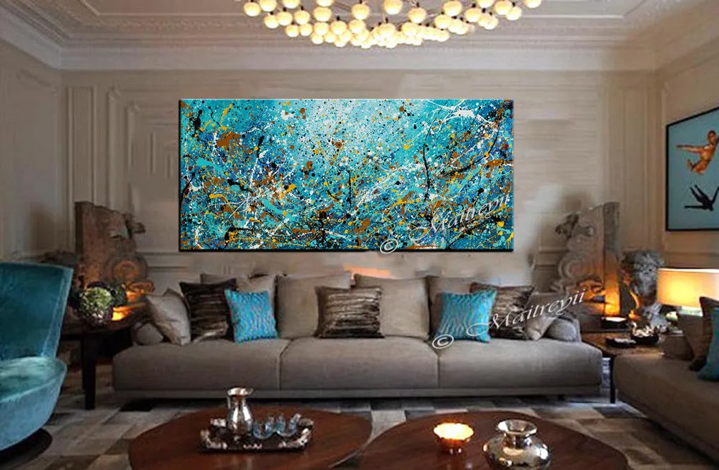 original-paintings-for-sale-jackson-pollock-style-abstract-art-largemodernart - Vintage Beauty 109