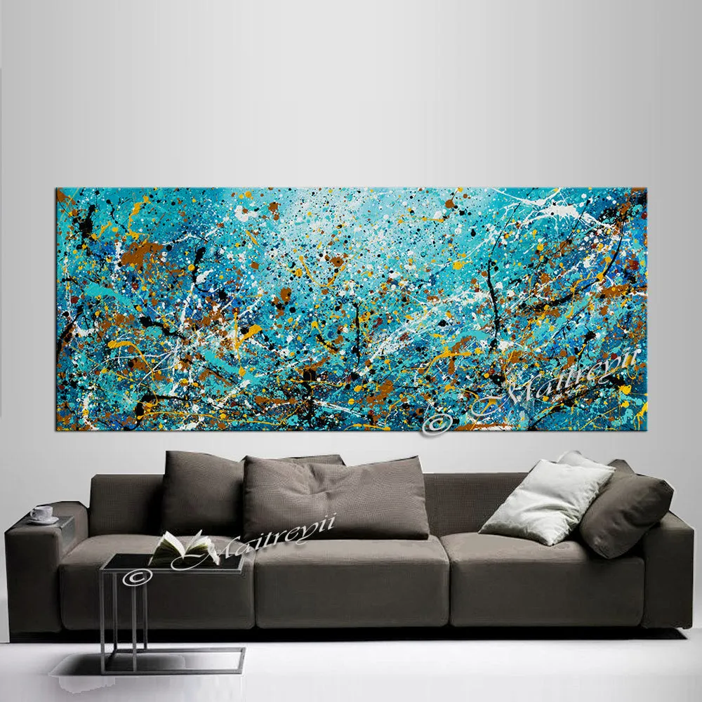 original-paintings-for-sale-jackson-pollock-style-abstract-art-largemodernart - Vintage Beauty 109