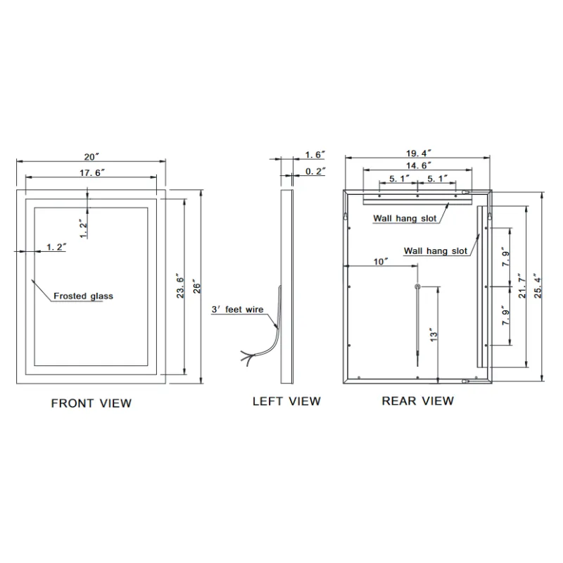 Paris Mirror Harmony 20 x 26 Rectangle LED Illuminated Mirror, RGBW