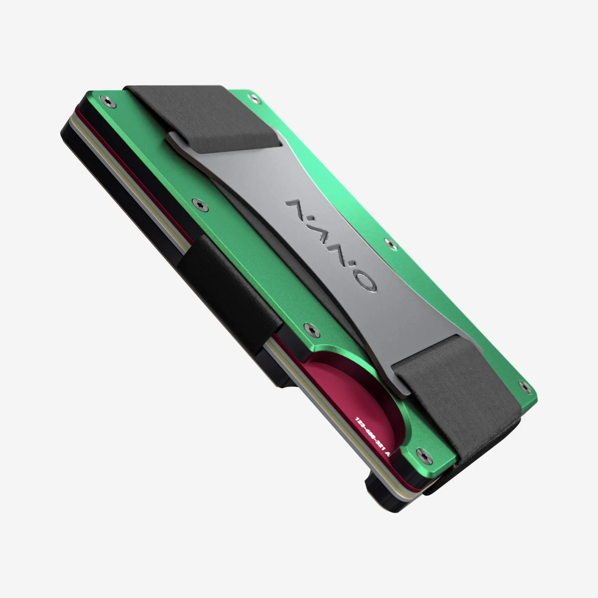 Personalised Cash Strap Wallet (Viper Green)