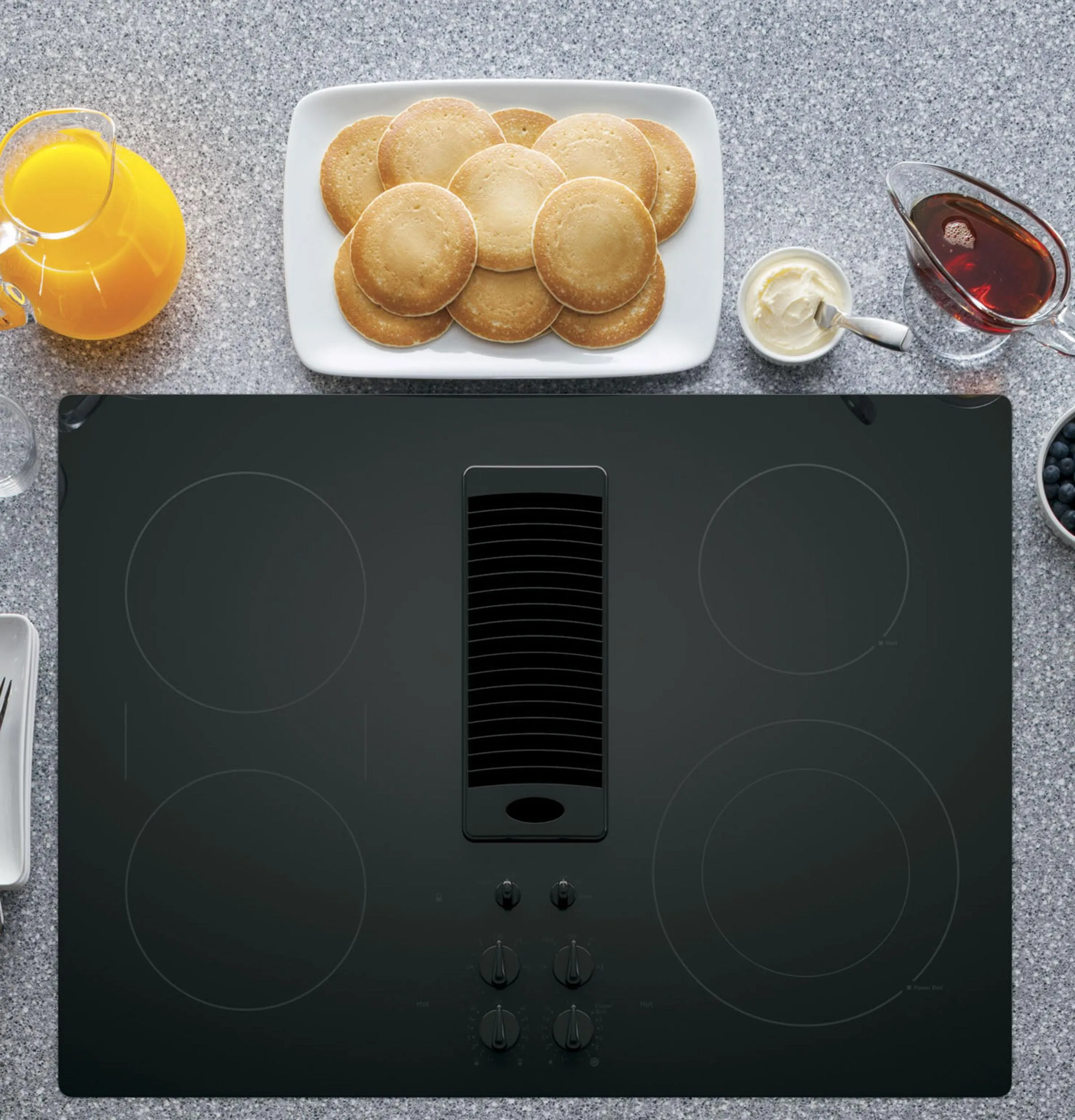 PP9830DRBB GE Profile™ 30" Downdraft Electric Cooktop