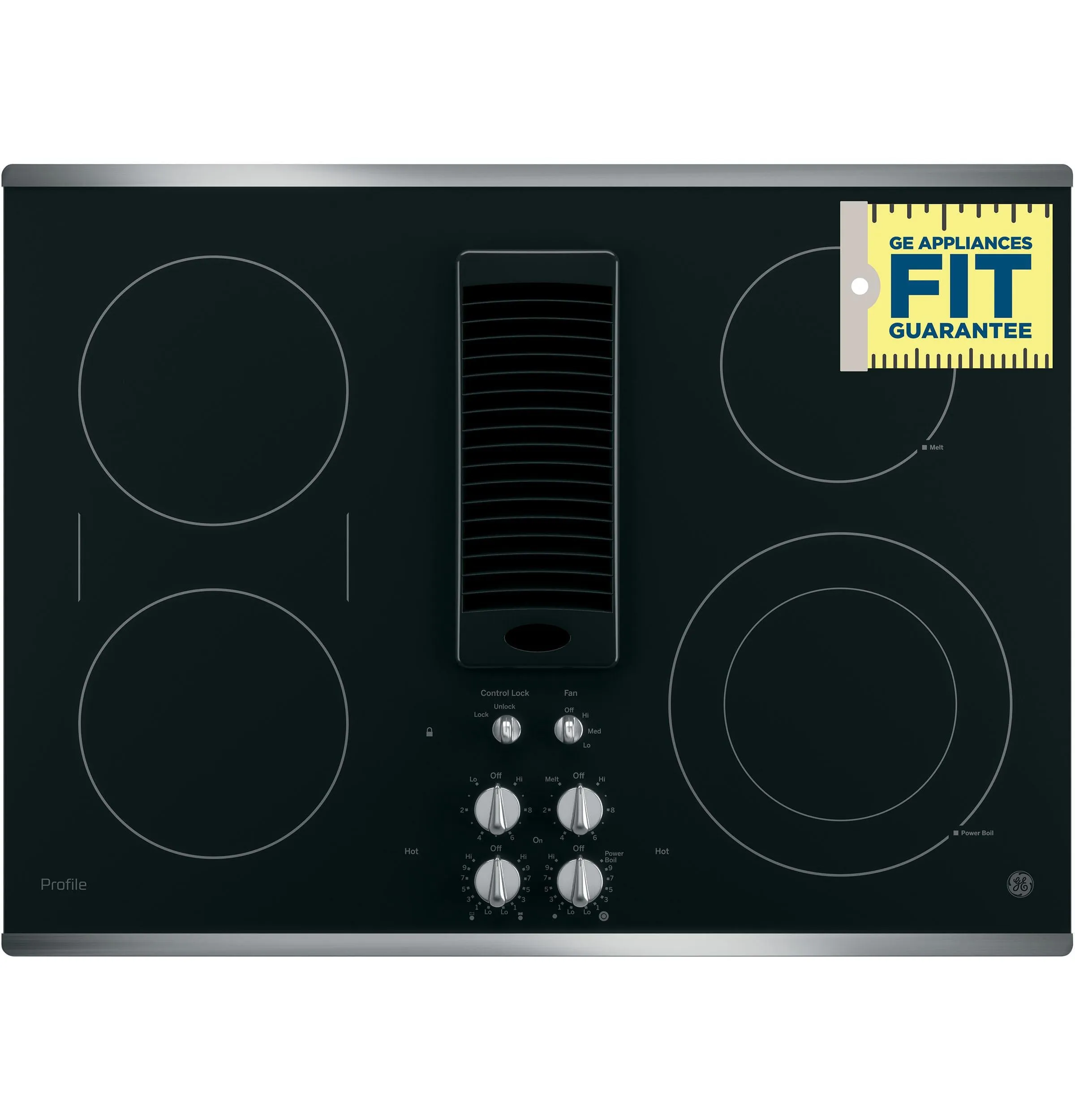 PP9830SRSS GE Profile™ 30" Downdraft Electric Cooktop