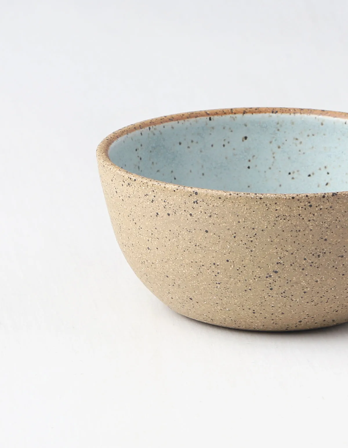 Raw Speckled Small Serving Bowl