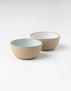 Raw Speckled Small Serving Bowl