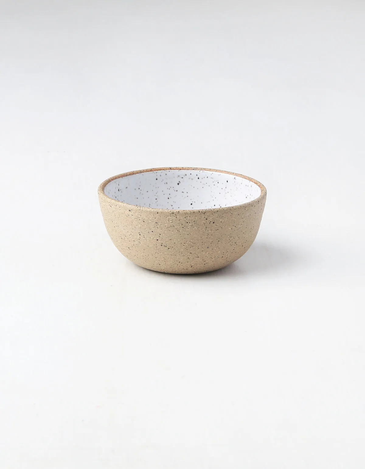 Raw Speckled Small Serving Bowl