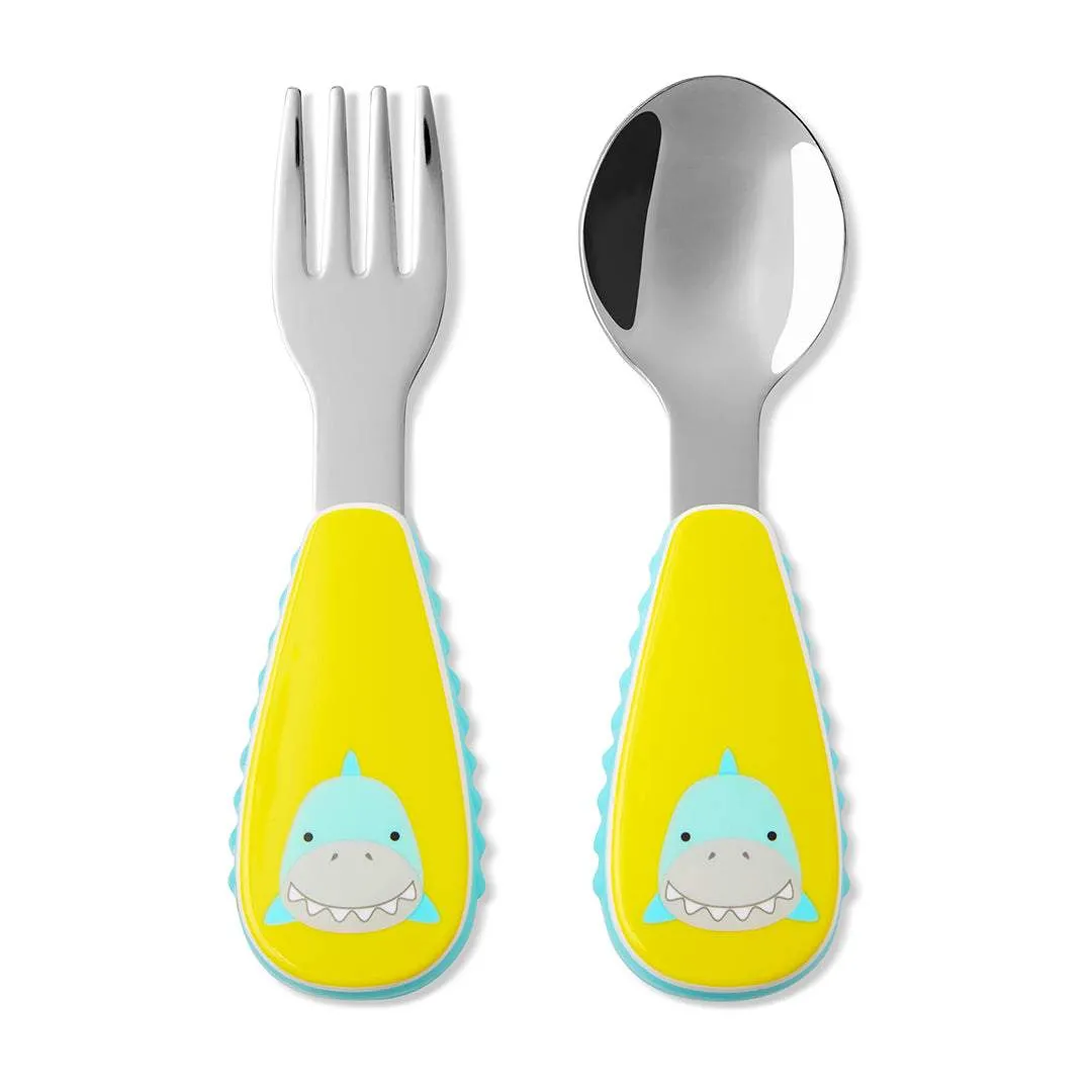 Skip Hop Zoo Utensils Fork & Spoon Shark 3Months to 36Months