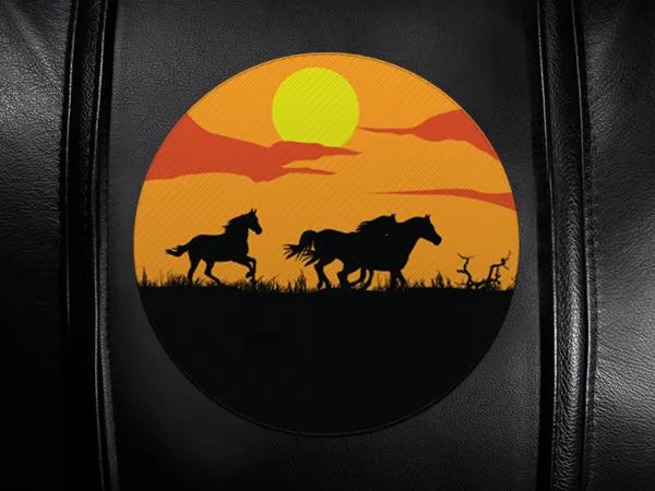 Stealth Recliner with Horses Sunset Logo Panel