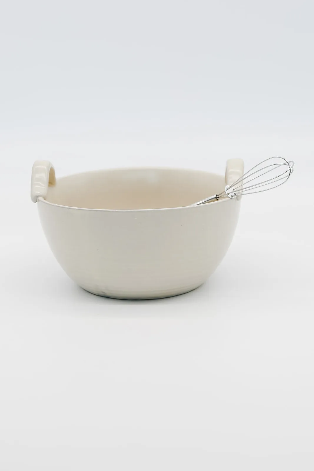 Stoneware Bowl & Whisk