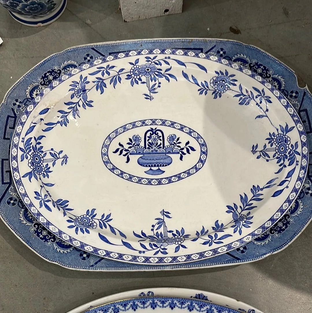 Various Large English Serving Platters - Various