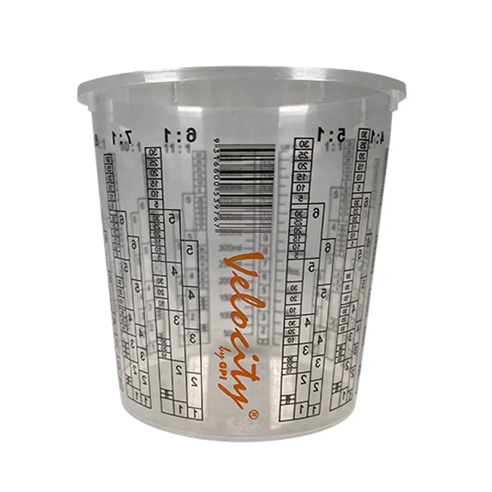 VELOCITY Calibrated Graduated Paint Mixing Cups 350ml x 200 Pack VM4