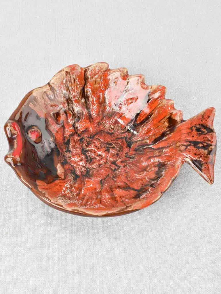 Vintage fish shaped vide poche - Vallauris 8"