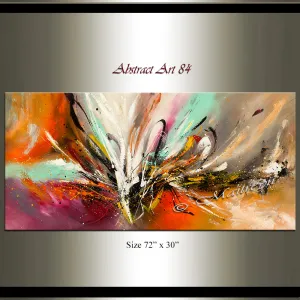 Wall Art Abstract Modern Oil Painting on Canvas Amazing Abstract Gold Flow Painting - Abstract Art 84 (Copy)