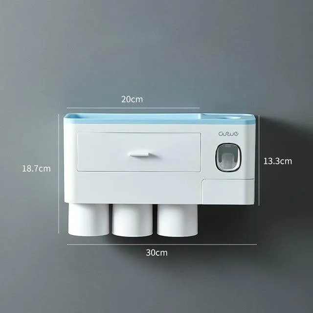 Wall-Mounted Magnetic Bathroom Organizer