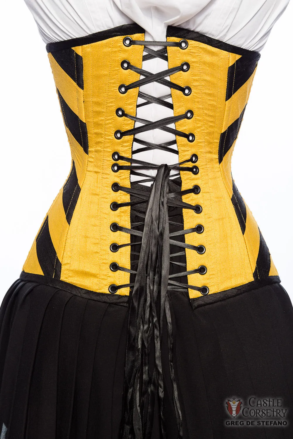 Wizarding Badger Long Line Corset