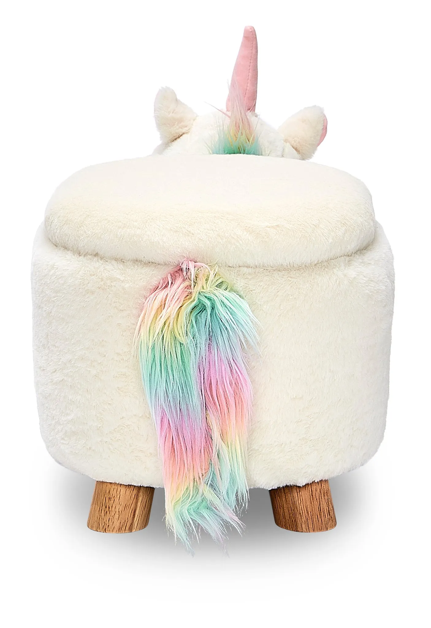 Zoo Companions Unicorn Storage Ottoman - White